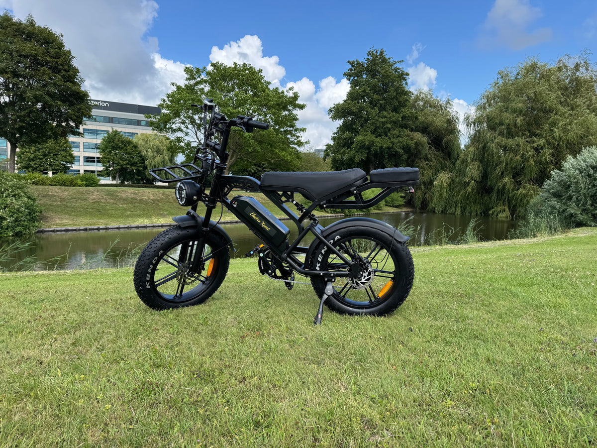 Fatbike - QMWheels - V20 pro 9.0 - Zwart - Hydraulische remmen