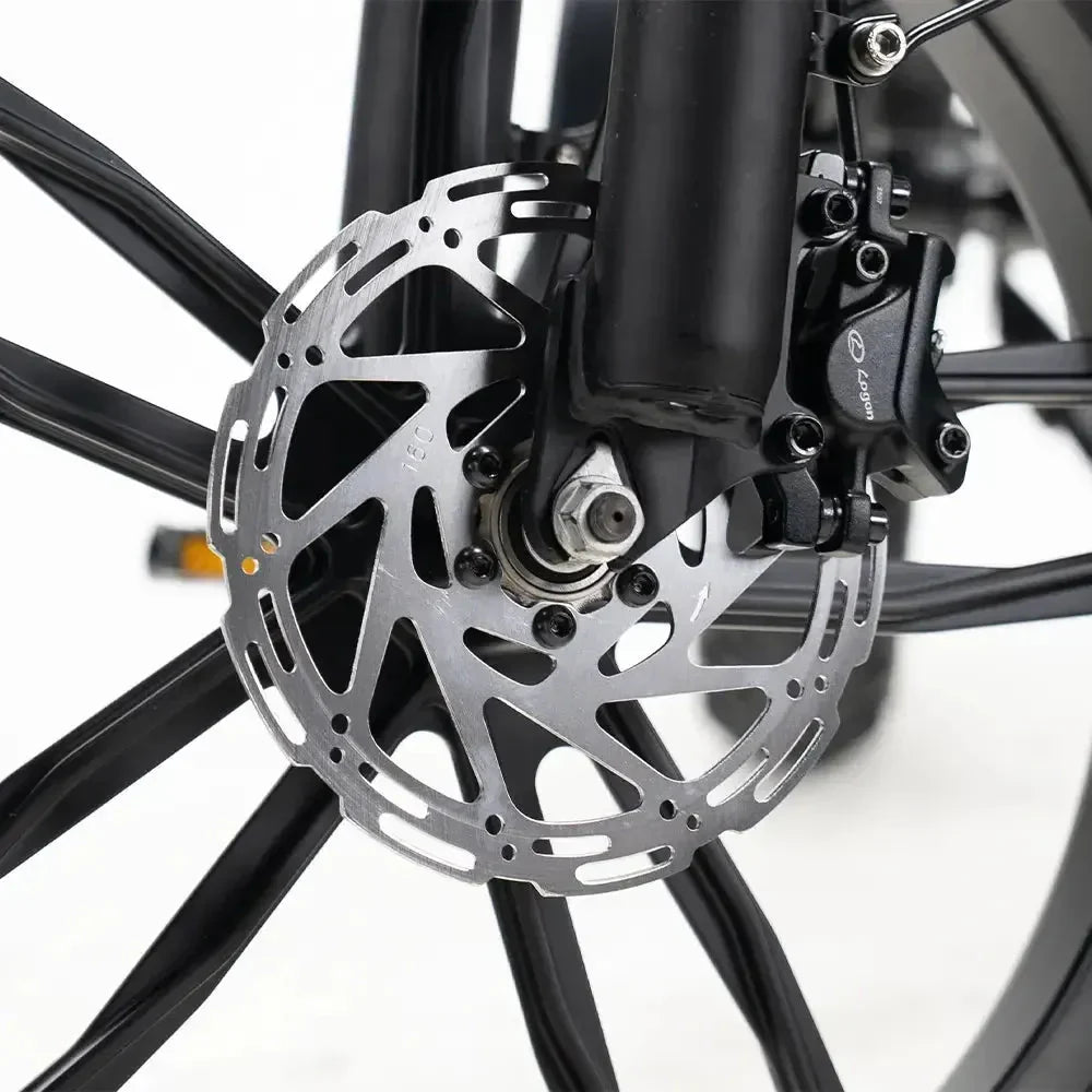 OUXI V8 MAX dubbele accu - Fatbike - Zwart - Hydraulische Remmen