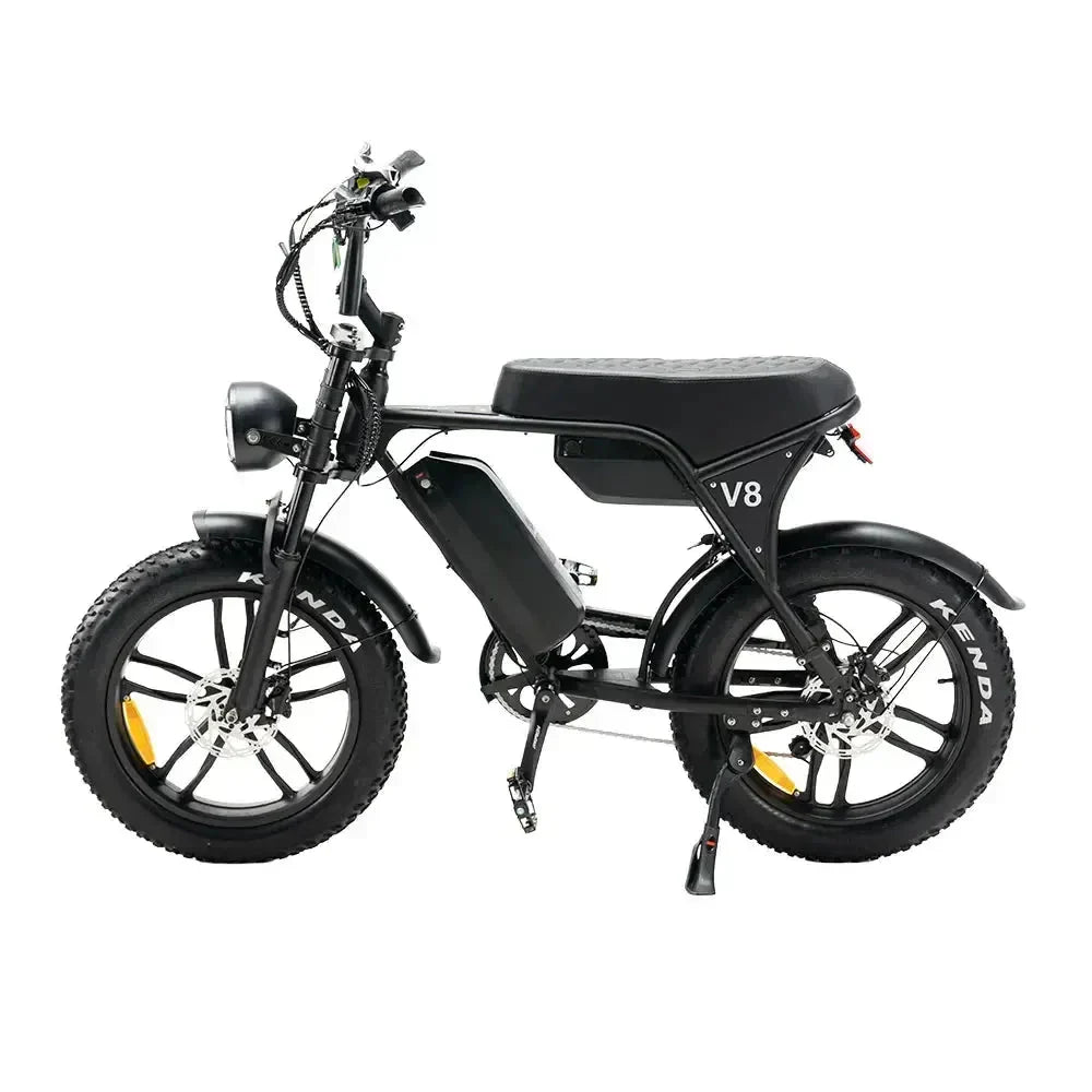OUXI V8 MAX dubbele accu - Fatbike - Zwart - Hydraulische Remmen