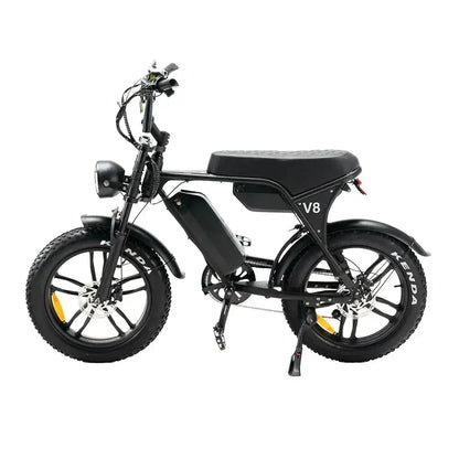OUXI V8 MAX dubbele accu - Fatbike - Zwart - Hydraulische Remmen
