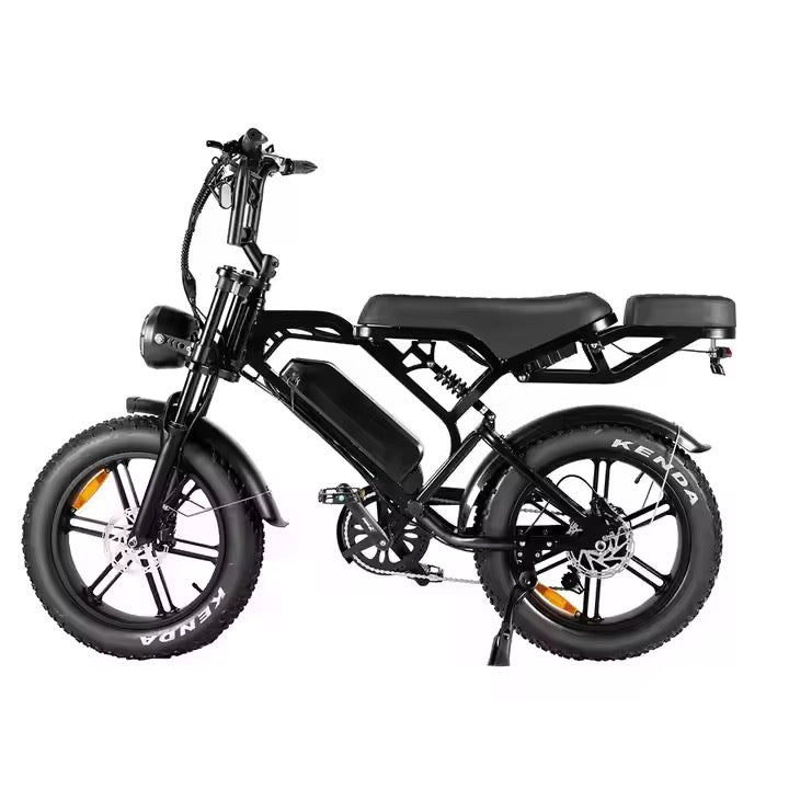 Fatbike - QMWheels - V20 pro 9.0 - Zwart - Hydraulische remmen