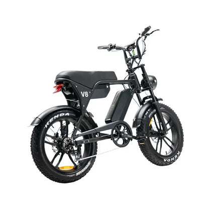 OUXI V8 MAX dubbele accu - Fatbike - Zwart - Hydraulische Remmen